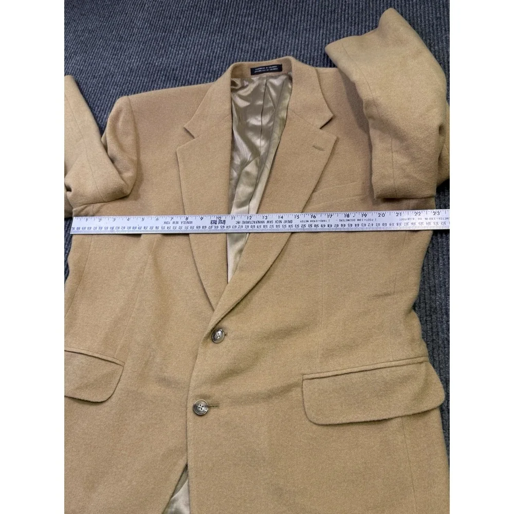 VTG Stafford Brown 100% Camel Hair Sport Coat 2 Button Blazer Jacket 44R Ivy